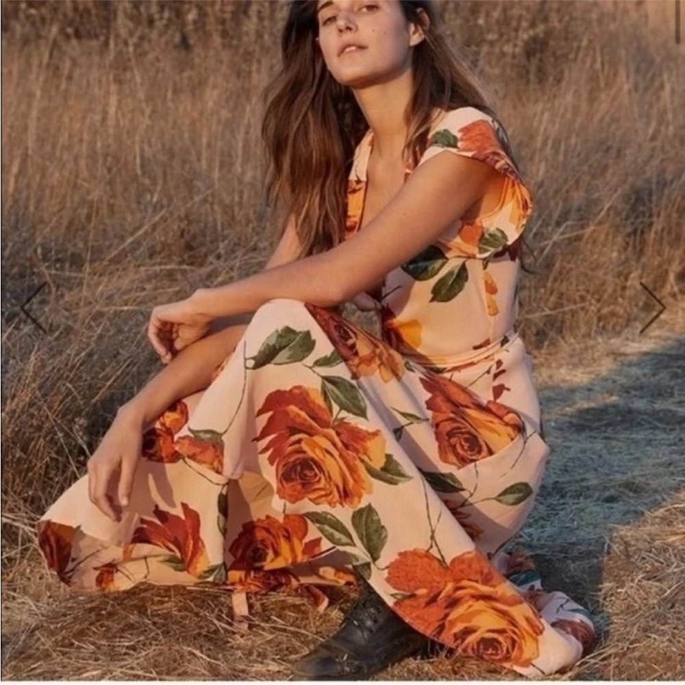 Christy Dawn‎ Peach Floral The Autumn Dress - Picture 3 of 14